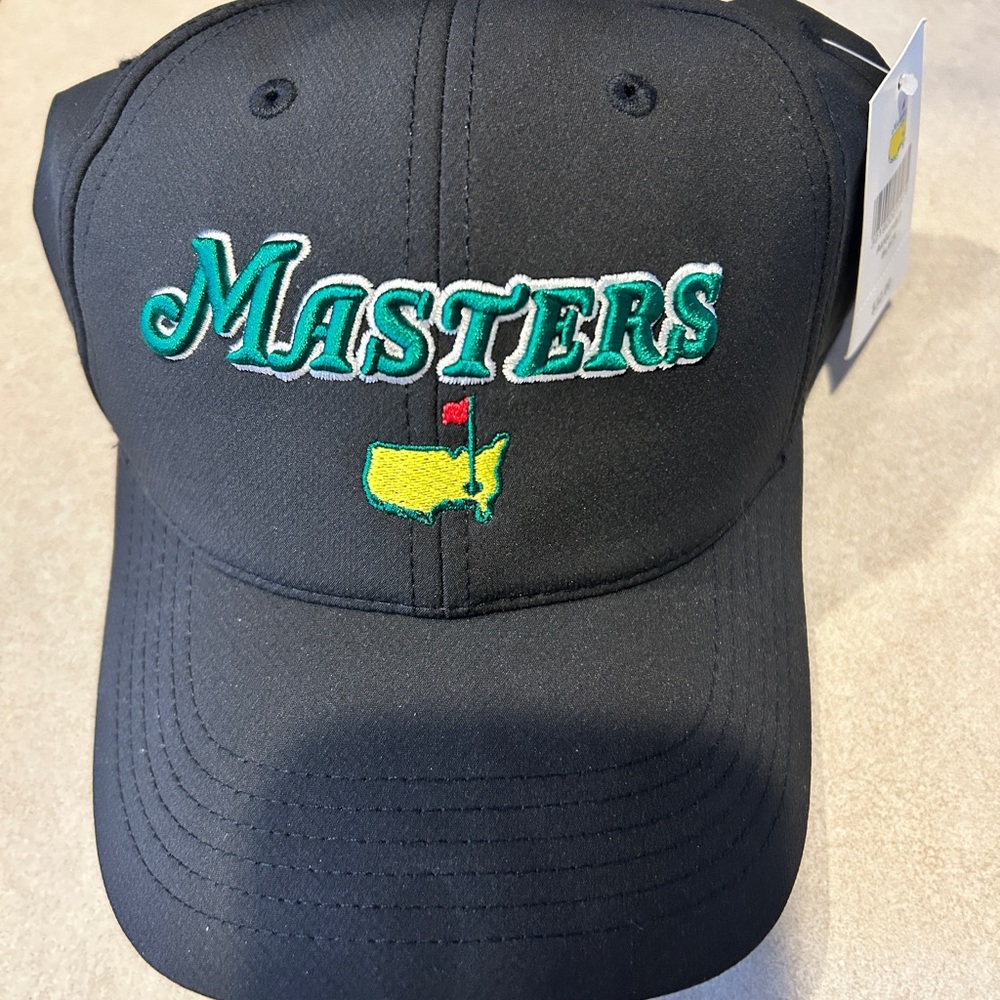 2024 Head Black Golf Cap with Masters Logo collectible